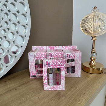 Set parfum dhe lip gloss 2 në 1 për dhuratë