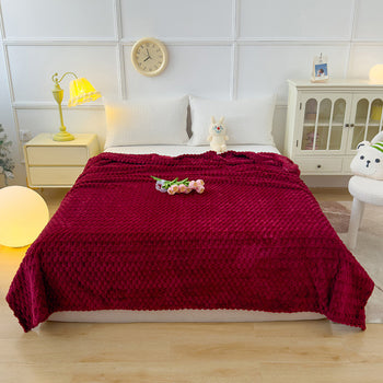 Batanije dekorative me teksturë tulle për shtrat vishnje