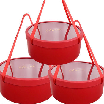 Kuti paketimi për kompozime në formë rrethore, set 3 psc