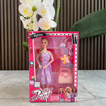 Pretty girl fashion, vajza (çante, kreher, pasqyre, kapse flokesh )