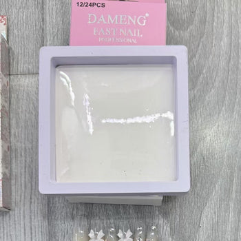 Thonj fallco të gjatë, me dizajn fjongo dhe gurë, 24 copë