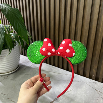 Rreth flokësh me veshë dhe fjongo “Mickey Mouse”