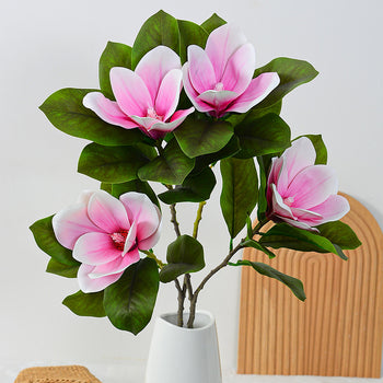 Degë artificiale manjolë me 4 ndarje & 4 lule të celur