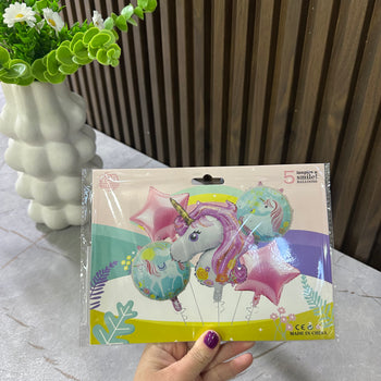 Set balonash njëbrirësh për festa