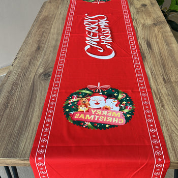 Shirit dekorues për mesin e tryezës me motive Krishëlindjesh