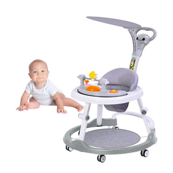 Rrethore për bebe me mbrojtëse sipër, muzikë e lodra