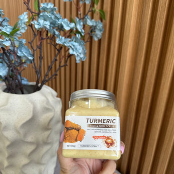 Scrub për fytyrë dhe trup me shafran (turmeric)