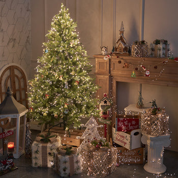 Drita për pemën e Vitit të Ri në formë teli, 50 metra