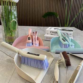 Set me furçë pastrimi dhe lopatë