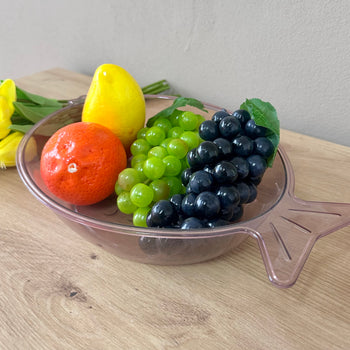 Frutiere akriliku në formë peshku