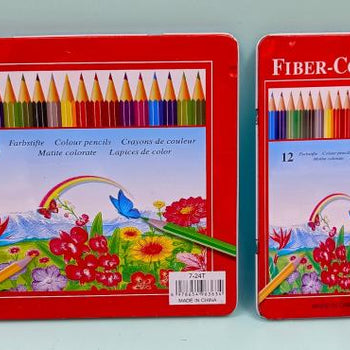 Lapsa me ngjyrë, paketim metalik, set 12 & 24 copë