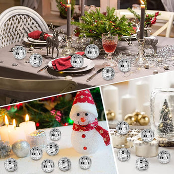 Set me 12 copë disco balls me përmasë 3 cm