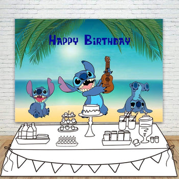 Baner për ditëlindje me Stitch