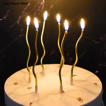 Qirinj për tortë me formë të përdredhur, set 6 copë