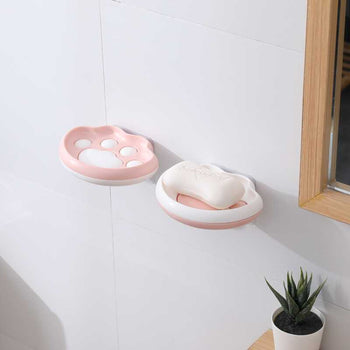 Mbajtese sapuni plastike ne forme putre