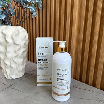 Shampo keratin për riparim të flokëve