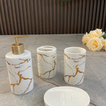 Set qeramike me aksesore tualeti x4