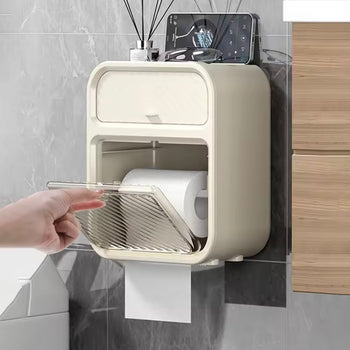 Mbajtëse muri për letër higjienike me organizues