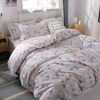 Set çarçafësh me lule dhe puthje