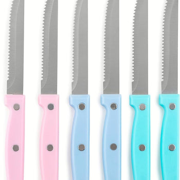 Set me 6 thika me bisht plastik me 3 ngjyra