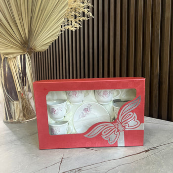 Set filxhanësh për kafe, dizajn me lule