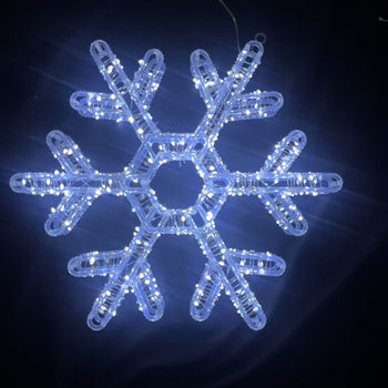 Panel plastik me drita me prizë ne formë flokë bore White Light