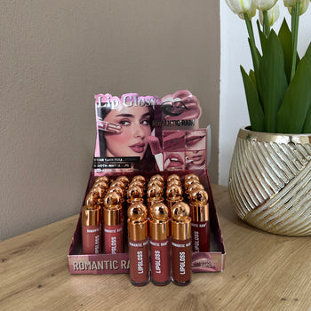 Lip gloss mat për buzë me ngjyra të ndryshme