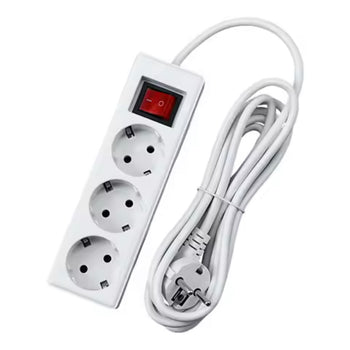 Zgjatues elektrik me 3 porta dhe buton ON/OFF