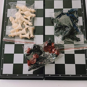 Lojë shahu magnetike magnetspel 3 në 1