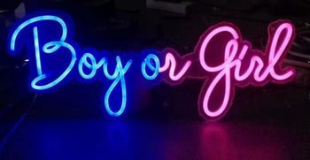 Panel LED dekorativ "Boy or Girl"