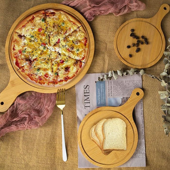 Pjatë druri antipaste në formë rrethore