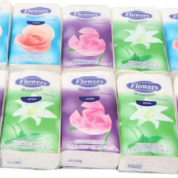 Letra të thata pako e vogël me lule Beautiful Tissues