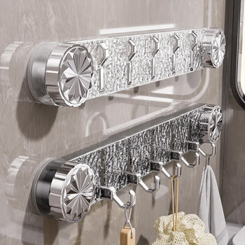 Varëse rrobash me ngjitje transparente me 5 vende