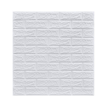 Stiker mural me adeziv në formë tulle 3D, e bardhë, 70*77cm