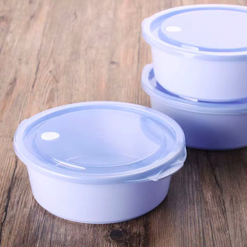 Set me 3 tasa me kapak me vakum formë rrethore