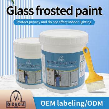 Bojë për lyerjen e xhamit nga transparent-në akull