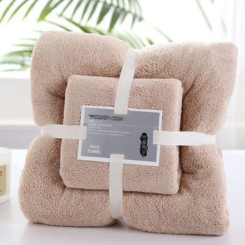 Peshqirë për trupin dhe fytyrën me paketim të tejdukshëm, set 2 copë