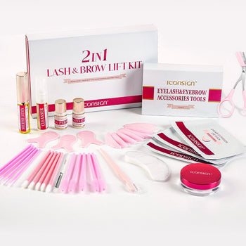 Set për vetulla dhe qerpikë 2n1 Lash & Brow Lift Kit ICONSIGN