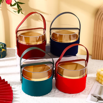 Kuti për dhurata në formë rrethore, set 2 copë