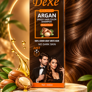 Shampo ngjyrosëse Dexe Argan, Kafe e hapur