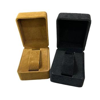 Kuti kadifeje për ora dhe byzylykë, në ngjyrë kafe dhe të zezë