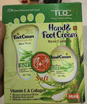 Krem për duart dhe këmbët me Aloe Vera