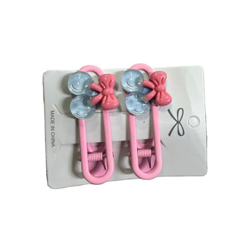 Kapëse flokësh me fjongo dekorative, set 2 copë shumëngjyrëshe