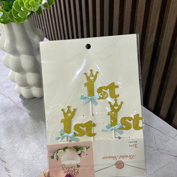 Cake topper “1st” për ditëlindje