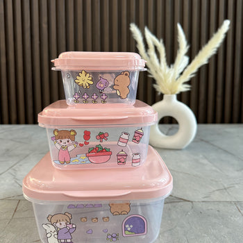 Set tasa plastike x3