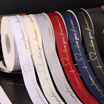 Fjongo për paketim me shkrim “Love you forever”