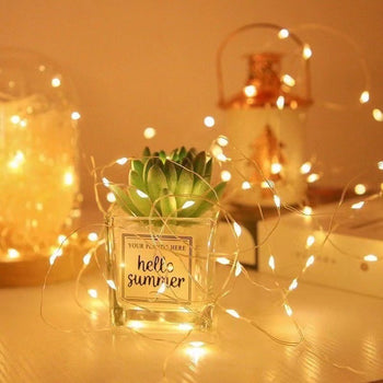 Shirit me drita 10 m, dritë e verdhë, white