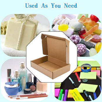 Kuti kartoni shumëpërdorimëshe, ideale për kozmetikë, ëmbëlsira, suvenire dhe dhurata 20x20x6 cm