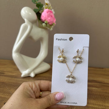 Set 2 pcs varëse dhe vathë me perla