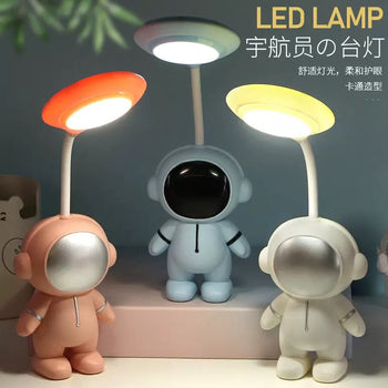 Llambë tavoline LED për fëmijë me figurë astronauti (USB)